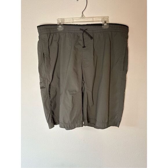 Kuhl men’s gray drawstring athletic shorts pockets size Large  #7-1431 - Picture 1 of 9